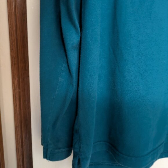 Pact Shirt Mens Large Blue Long Sleeve Pocket Organic Cotton Crewneck Tee - Picture 8 of 11